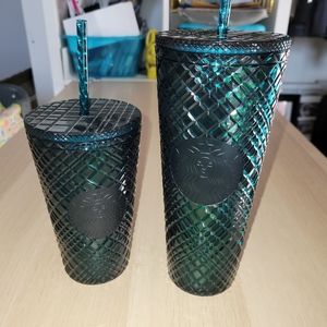 Teal blue starbucks jewel set